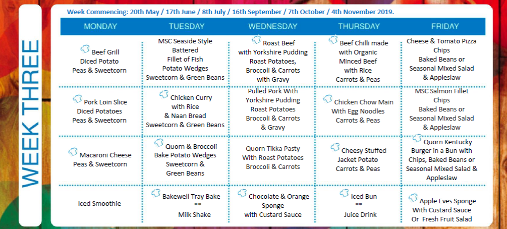 St John The Baptist Catholic Primary School - School Lunch Menus